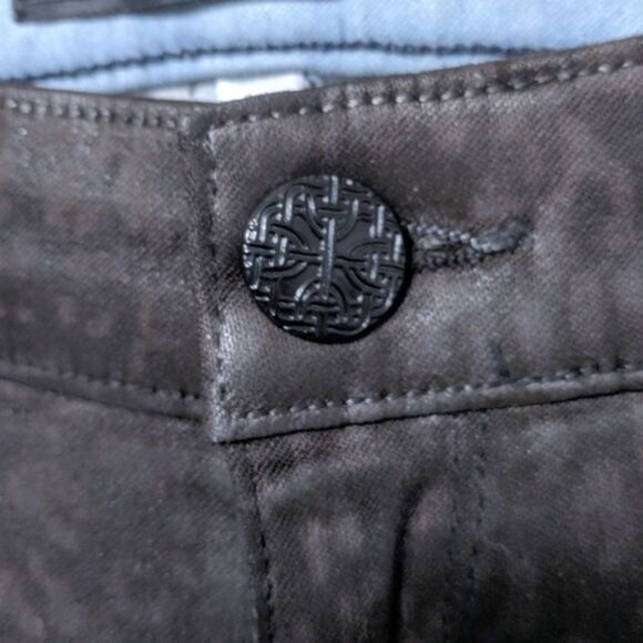 NWT HABITUAL Alice Leopard Coated Skinny Jeans 25 - Picture 3 of 8